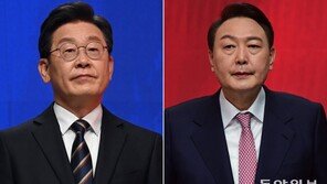 尹 “법카 횡령” 공격에… 李, ‘尹 죽어’ 패널 꺼내