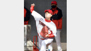 KIA 선발 후보 한승혁, 2이닝 4K 151㎞로 눈도장