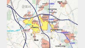 의왕·군포·안산 신도시, 전체면적의 94%가 그린벨트