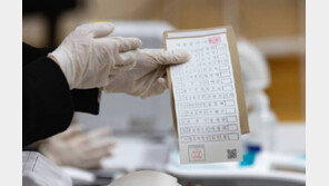 사전투표 첫날 오전 8시 1.20%…安·金 옆엔 검은색 ‘사퇴’ 표기