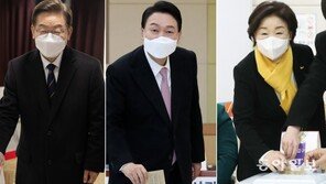 광화문의 李 “촛불 국민 생각”…부산의 尹 “檢총장 그만둔지 딱 1년”