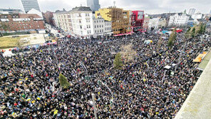 거리 메운 독일 시민들 “러 침공 규탄”