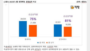 2월 75% 실분양…3월 사전청약 포함 4만3659채 나온다