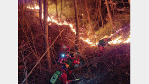 울진·삼척 산불 9일째 진화율 85%…응봉산 주불 잡는데 총력