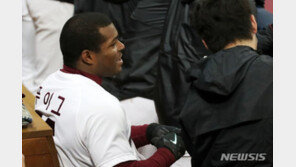 푸이그, 시범경기 첫 안타…키움은 두산 또 제압