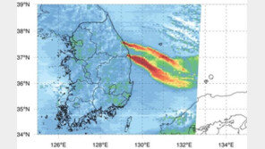 동해안 산불서 나온 대기오염물질 확산…천리안2B호 포착