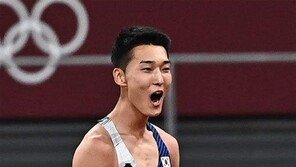 “높이뛰기 우승후보 1순위, 한국 우상혁”