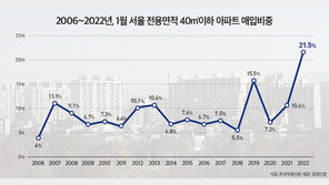 서울 아파트 거래 5건 중 1건은 소형 아파트…역대 최대 비중