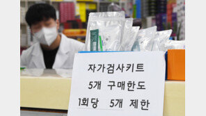 27일부터 자가검사키트 구매 5개 제한 해제…소포장 생산 허용