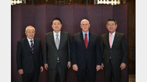 韓 찾은 펜스 전 美부통령 “바이든 나약한 정책이 北도발 불러와”