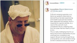 브루스 윌리스 ‘실어증’으로 연기 은퇴…“인지능력 영향”