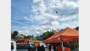 ‘공군 훈련기 추락’ 인근 교회 옥상에 불…인명피해 없이 진압