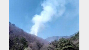 강릉 왕산면서 산불 발생…헬기 투입해 진화 작업