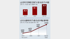 LGD, 올 OLED 출하 1000만개 넘을듯 