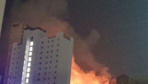 위례신도시 인근 남한산성 산불… 주민 대피령