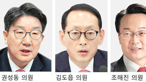 권성동-김도읍-조해진, 원내대표 경쟁구도