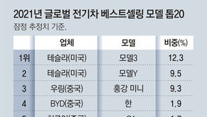 전기차 판매량 4~20위 모델 점유율 1%대… 중위권 ‘불꽃 다툼’