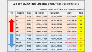 1분기 총수들 주식 재산 5조 증발…정몽규 HDC회장 28% 감소