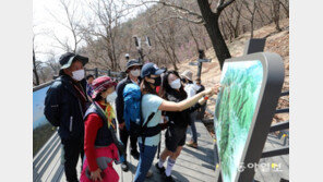 북악산 남측 개방 첫날 시민들 북적