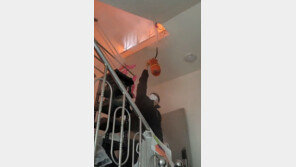 점심시간 산책 중 화재 현장 목격한 경찰관들…주민 대피 도와