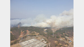 서산 운산면 고풍리 산불…오후1시 기해 2단계 발령