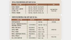 “가는 봄이 아쉽나요? 오페라 축제 보러 오세요”