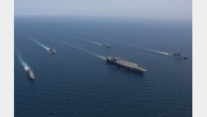 美핵항모, 동해서 일본 자위대와 연합훈련…北에 경고