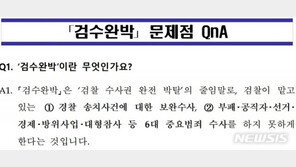 檢 “6대범죄 표적수사?…고소·고발 90%, 무죄시 인사불이익”