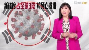 정부 “태극기에 코로나 이미지 합성 대만방송국에 항의”