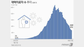 중환자 병상가동률 30%대로 ‘감소’…재택치료 55만여명