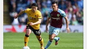 황희찬, 길어지는 골 침묵…울버햄튼, 번리에 0-1 패배