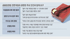 금융업권법 연내 전면개정안… 비금융사 출자제한 완화하나 