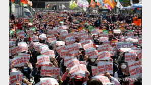 민노총, 전국서 5만명 노동절 집회…3년만에 대규모 시위