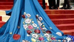 美 멧 갈라 수놓은 한폭의 동양화…박소희 디자이너 드레스 화제