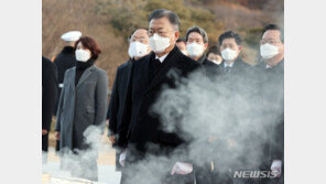 文, 9일 현충원·효창공원 참배…퇴임 연설 후 ‘마지막 퇴근’