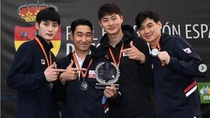 한국 펜싱 남녀 사브르 대표팀, 월드컵 단체전서 금 수확