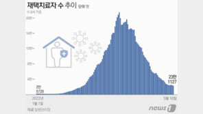 중환자 병상가동률, 석달만에 ‘20% 아래로’…재택치료 23만명