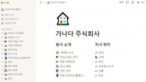 업무의 연속성 유지를 돕는 협업툴 '노션'