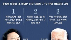 尹-바이든,‘北도발 대응’ 우선 논의… 경제안보-국제기여도 의제