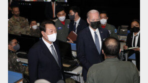 尹대통령 “항공우주작전본부, 한미동맹 상징…北위협에 공동 대응”