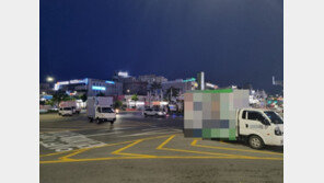 “유세가 유세냐”…회전교차로 밤샘 불법 점령한 선거차량