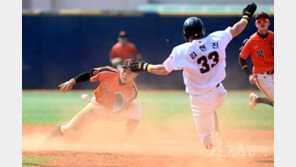 2루 도루는 절대 허용못해! [포토]