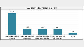 국민 절반 “韓 IPEF 참여, 공급망 협력 강화 기대”