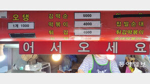 “기본땅콩 이젠 못드려요”… 종로 노점들도 술-안주값 줄인상