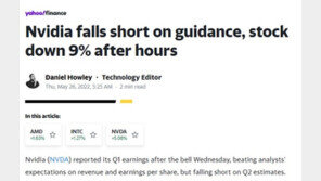 엔비디아 실적 경고, 美지수선물 일제 하락…나스닥 0.32%↓