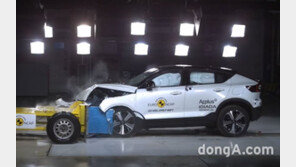 “안전 리더십 전기차로 확장”… 볼보 C40 리차지, 유럽 안전도 평가 ‘만점’