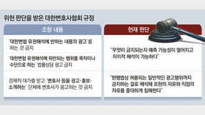 헌재 “변협 ‘변호사 로톡 가입금지’는 위헌… 표현-직업 자유 침해”
