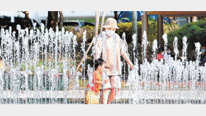 시원한 바닥분수