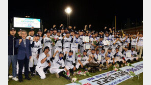 황금사자기 우승 차지한 경남고 [포토]