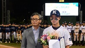 김정민 ‘최다타점상 수상’ [포토]